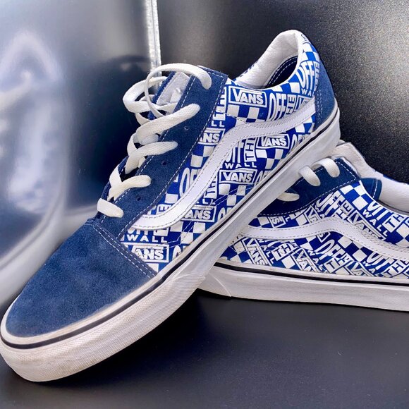 Vans Other - Size 12 - Vans Old Skool "Off The Wall" Checkerboard All-Over Print Sneakers